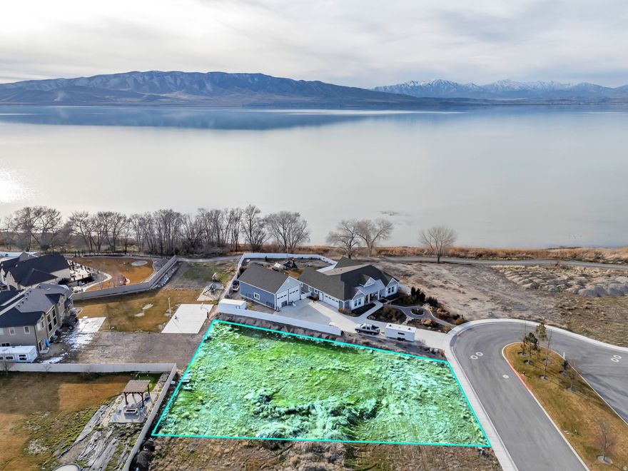 Welcome to James Bay one of Vineyard's most exclusive and desired neighborhoods! Now is your opportunity to build your dream home in an unbeatable location right next to Utah Lake on a beautiful flat .45-acre lot. Build ready with utilities already stubbed, use your own builder or one of ours to bring to life the home you've always wanted. Experience breathtaking lake and mountain views year-round and a secluded cul-de-sac loop for privacy. This rare property offers convenient access to all Vineyard has to offer including world-class shopping, dining, entertainment & recreation within future Utah City (UtahCity.com) just five minutes away. Enjoy quick access to I-15 freeway, the Silicon Slopes, and both Utah/SLC counties. Located within the award-winning Waters Edge master-planned community, you will enjoy two clubhouses with pools/spas and acres of open space, pathways, city parks and the Utah Lake Shoreline Trail-ideal for an active lifestyle. The future is yours for the taking, benefit from the future vision for the area with the upcoming Vineyard Waterfront plans at https://utahlake.gov/utah-lake-management-plan/ . Opportunities in James Bay are exceptionally rare. Drive by, walk the lakeside trail, and imagine the possibilities-your luxury dream home starts here!