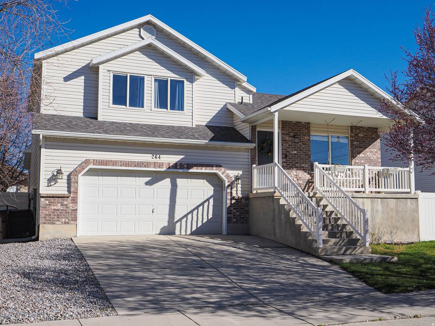 ***OPEN HOUSE SATURDAY 3/21 11AM TO 1PM*** Located in Draper, this 3-bedroom, 2-bath home offers a comfortable layout paired with meaningful updates throughout. A covered front porch sets the tone as you step inside to a bright formal living room with vaulted ceilings and newer LVP flooring. The kitchen is both functional and well-positioned, featuring tile flooring, stainless steel appliances, a pantry, and an easy connection to the dining area. Just a few steps down, the spacious family room becomes a natural gathering space with a corner fireplace and direct access to the backyard. Upstairs, the primary suite stands out with vaulted ceilings, a large walk-in closet, and a private en-suite bathroom. Two additional bedrooms and a full bathroom are located nearby, creating a practical and well-separated upper level. The backyard is designed for everyday use, complete with a large patio and 6-foot privacy fencing. RV parking and a 2-car garage add to the home's overall versatility. Recent upgrades include a new furnace (2024), a brand-new roof (summer 2025), and fresh interior paint, offering added value and peace of mind. Conveniently located near shopping, parks, restaurants, Riverbend Golf Course, Draper Train Station, and with quick access to I-15, this home offers a great opportunity in a highly desirable area. The seller is willing to entertain any and all requests in an offer. AGENTS - READ AGENT REMARKS