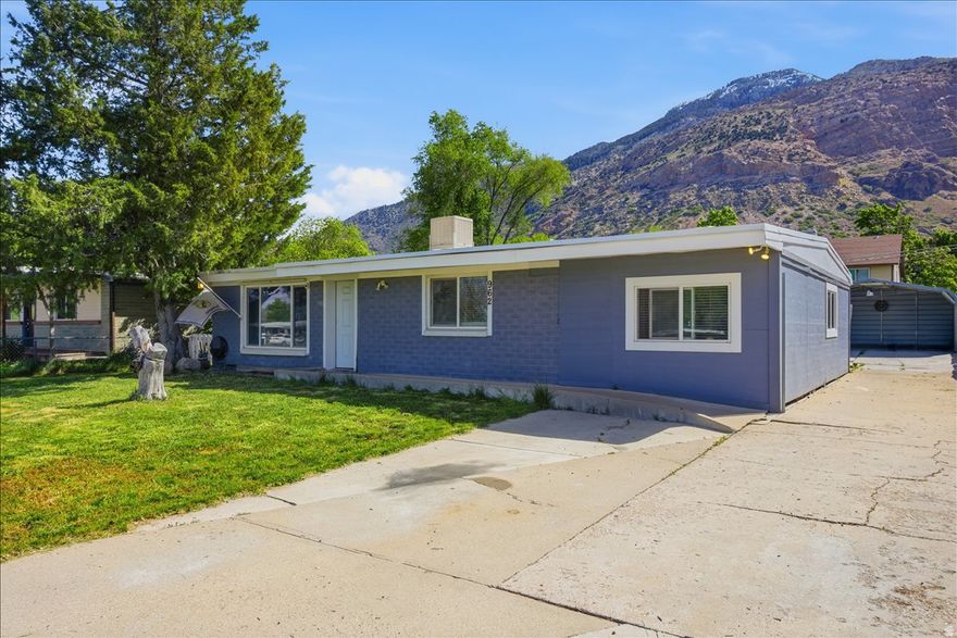 3 bedrooms, 2 full bathrooms and a versatile den that offers a simple solution for a 4th bedroom or office. The two-car carport has full walls on the sides and back. The large East-facing covered patio is perfect for early shade and features panoramic mountain views. It's also wired for a hot tub! The large and medium sized storage sheds are included.  Newer vinyl windows.  Convenient access with a no-step entry at the front door. Ideal location with several parks and hiking trails nearby. Call to schedule your tour today!