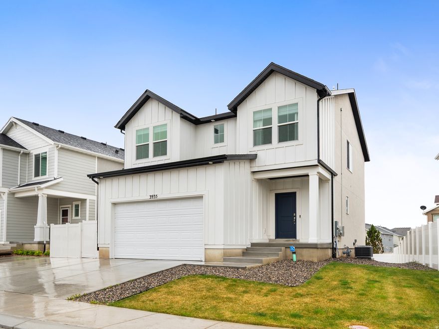 OPEN HOUSE Sat May 2 from 12-2. We wont be showing the basement apt at the open house. We can arrange an in person showing at a later date, or with accepted offer.  Welcome Home!! The main level of this property showcases a spacious open-concept floor plan with beautiful laminate wood flooring throughout. The white cabinetry and white quartz countertops in the kitchen and bathrooms create a fresh, modern feel. Large bedrooms and generous closet space provide ample room for storage and relaxation. Solar has recently been added to the home, and will be paid off at settlement.  One of the standout features of this home is the fully finished basement, which includes a separate living space with its own kitchen and laundry, making it an excellent option for guests or additional rental potential. Whether you're seeking a two-kitchen layout for flexible living or considering options for added privacy and space, this home offers versatility to fit your needs.  The Cold Spring Ranch community offers a variety of resort-style amenities, including a large pool, a clubhouse, a rope/log course, and a BMX pump track-perfect for an active lifestyle. And with its proximity to Silicon Slopes, this home is perfectly positioned for easy access to work, shopping, and entertainment.