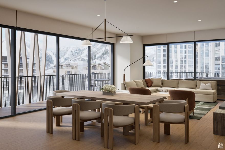 Cormont at Deer Valley has been carefully planned as the pinnacle of mountain living, and this residence is no exception. Anticipate luxurious interiors and incomparable convenience to Deer Valley ski lifts, summers at the lake, and the palpable energy of a curated collection of dining and shopping that simply does not exist anywhere today. This residence offers direct elevator access, 1159 sq. ft. of private outdoor terrace, and a private hot tub, all in a quiet section of Deer Valley East Village where relaxation will come easily. The interiors feature subzero appliances, natural materials, and clean lines with a focus on creating comfortable, functional spaces. The residences include furnishings, washer/dryer, and televisions.  East Village's 32 restaurants, 42 shops, ice skating ribbon, concert venue, and other entertainment options are sure to impress when you aren't on the slopes or relaxing in your luxurious new home. Cormont at Deer Valley offers amenities such as fitness centers, hot tubs, saunas, cold plunges, ski valet, family lounge, fire pits, aprs ski lounge, and more. Be ready to be amazed! Cormont offers a variety of residences, see the website for full details. See more on Instagram: @cormontdeervalley @deervalleyeastvillage