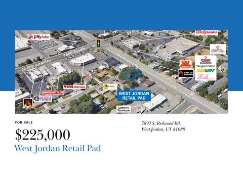 Vacant Land For Sale - 7693 S Redwood Rd<br/> Salt Lake County, West Jordan, UT 84084