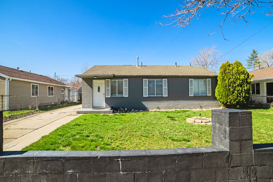 From the moment you walk in, this home feels brand new, because it practically is. New HVAC, flooring, electrical, kitchen, appliances, bathroom, an added bedroom, and fresh exterior paint. - the list goes on. Inside is sharp. Outside is ready to host. Minutes from downtown Salt Lake, steps from Jordan Park and the International Peace Gardens, surrounded by diverse dining. *Buyer to verify SQFT