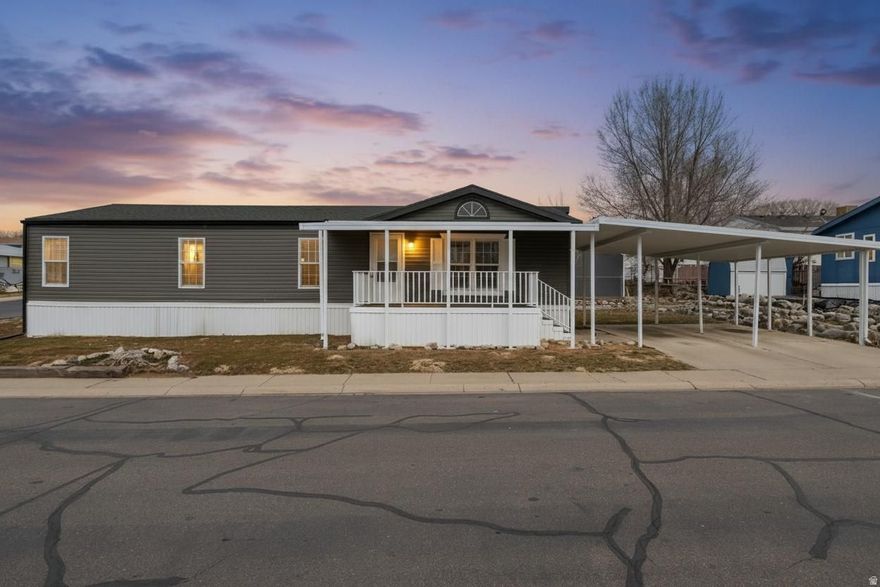 Beautifully updated 3bed, 2bath home with new LVP flooring, fresh carpet, granite counters, stainless appliances, and modern lighting. Bright open layout with updated baths and new exterior skirting/siding. Community approval required.