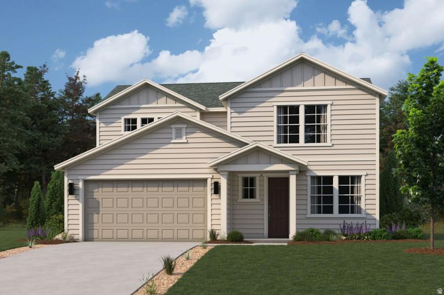 Featuring two stories of utility and comfort, The Palisade at Pioneer Meadows welcomes you into an inviting open-concept layout with an airy great room, dining area, and a well-equipped kitchen-boasting a spacious center island and walk-in pantry. Enjoy seamless indoor-outdoor living with easy access to the patio from the kitchen. Also on the main floor, a study and powder room offer both versatility and convenience. Upstairs, a loft bridges the home's additional bedrooms and bathrooms, plus a full laundry room. The lavish primary suite, with a private bathroom and immense walk-in closet, completes the second floor.