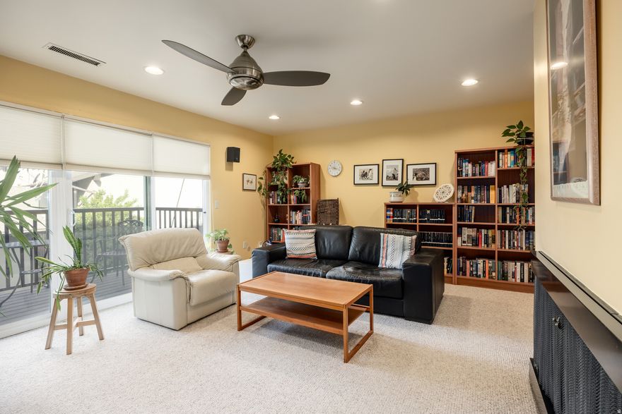 For those looking to put down roots in a warm, inviting condo that's part of an established community, this three-bed, three-bath home is just the ticket. At just under 1,400 square feet, this condo feels bigger than its actual size, thanks in part to a smart layout and the kind of perks that lend themselves to tranquil living. A cozy gas fireplace anchors the living room, which is flooded with natural light from 3-panel sliders that walk out to one of two balconies the home has, each affording the perfect perch for some outdoor reflection, a good book, or a chat over coffee. A seamless flow into the kitchen and dining area makes gatherings breezy-here, you'll find ample cupboard and countertop space, and plenty of room for guests to mingle. A few thoughtful upgrades lend convenience in the form of newer HVAC and water heater, as well as brand new carpet in all three bedrooms. The Hidden Lake community is known for its gentle stream and pond (seasonal duck and geese visitors included) and mature trees and landscaping, so you'll never miss a quiet moment. Residents enjoy plenty of perks here, including a fantastic eastside location and reasonably priced RV parking, and the HOA takes care of gas, water, trash, and sewer, ensuring low maintenance living. Plus, there's a clubhouse, pool, sauna, hot tub, and tennis courts, which translates nicely to "the perfect summer". All told, this is a condo in an established, well-loved neighborhood (and for good reason). Let's get you home.