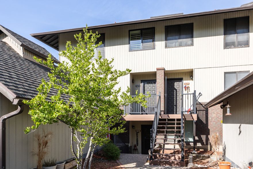 For those looking to put down roots in a warm, inviting condo that's part of an established community, this three-bed, three-bath home is just the ticket. At just under 1,400 square feet, this condo feels bigger than its actual size, thanks in part to a smart layout and the kind of perks that lend themselves to tranquil living. A cozy gas fireplace anchors the living room, which is flooded with natural light from 3-panel sliders that walk out to one of two balconies the home has, each affording the perfect perch for some outdoor reflection, a good book, or a chat over coffee. A seamless flow into the kitchen and dining area makes gatherings breezy-here, you'll find ample cupboard and countertop space, and plenty of room for guests to mingle. A few thoughtful upgrades lend convenience in the form of newer HVAC and water heater, as well as brand new carpet in all three bedrooms. The Hidden Lake community is known for its gentle stream and pond (seasonal duck and geese visitors included) and mature trees and landscaping, so you'll never miss a quiet moment. Residents enjoy plenty of perks here, including a fantastic eastside location and reasonably priced RV parking, and the HOA takes care of gas, water, trash, and sewer, ensuring low maintenance living. Plus, there's a clubhouse, pool, sauna, hot tub, and tennis courts, which translates nicely to "the perfect summer". All told, this is a condo in an established, well-loved neighborhood (and for good reason). Let's get you home.