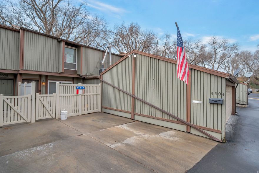 Enjoy peaceful East Bench living in this move-in-ready 2-bedroom, 1.5-bath townhome in The Willows community of Murray. Surrounded by mature trees, a scenic pond, and walking paths near Little Cottonwood Creek, this neighborhood also features a pool, clubhouse, and pet-friendly atmosphere.  The home offers an open floor plan, cozy fireplace, private patio, spacious primary bedroom, loft area perfect for an office or playroom, and a 1-car garage with additional parking. Just 30 minutes from world-class ski resorts and close to shopping and dining.  HOA covers everything except power and internet. Don't miss this great opportunity-schedule your showing today!