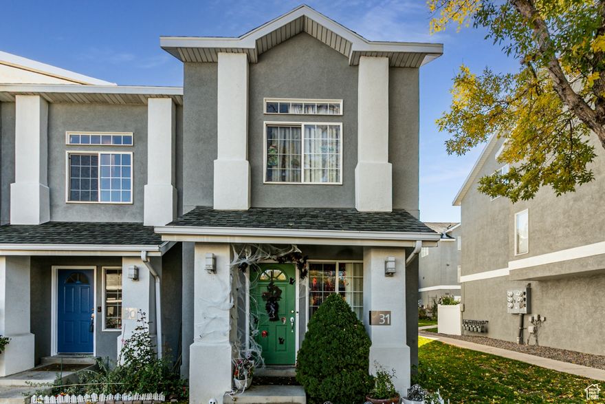 Beautifully updated townhome with new paint and carpet, new furnace, new A/C and new water heater in 2023. This clean, well-kept community is conveniently located close to airport, downtown Salt Lake City, and access to the freeways. Make this cozy townhome yours and enjoy main level primary living with two bedrooms and a full bath on the second floor, the beautiful sitting room/den with a fireplace and sky-light on the third floor, gated patio, and let the HOA take care of the yard work and the snow removal. The community provides a club house and in-ground heated pool, open from May to September.  Trash, water, and sewer are all paid by the HOA, so utility bills are already half covered. Perfect for a first home or high-demand rental property. All appliances included.