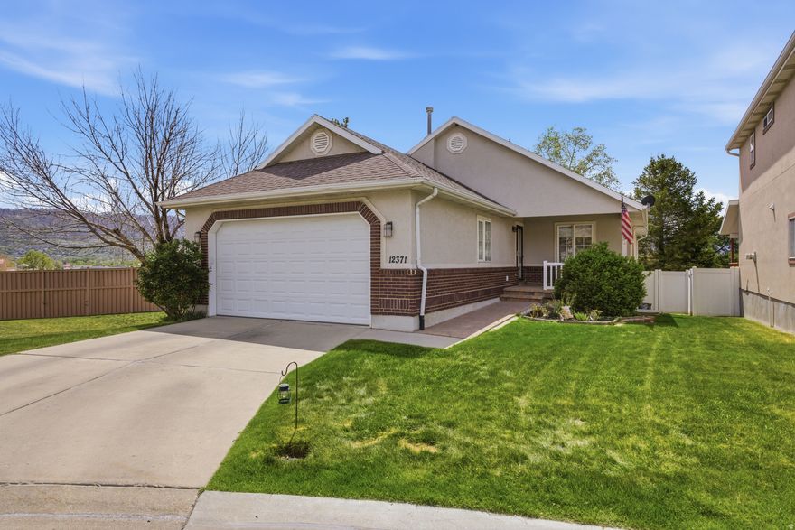 Experience the ease in this Draper cul-de-sac gem. The interior features beautifully updated kitchen cabinets and contemporary lighting. With laundry hookups on both levels and a dedicated basement entrance, the layout is as functional as it is inviting. Whether you're looking for a dedicated basement entrance or a maintenance-free lifestyle, this is it. Forget the lawnmower; the HOA maintains the yard so you can simply relax and enjoy the neighborhood. This home is conveniently located in the heart of Draper City. Walk across the street to the Draper Park, or take the nearby Trax to wherever you need to go, watch the "Draper Days" Independence Day fireworks celebration from the privacy of your own balcony. Square footage figures are provided as a courtesy estimate only and were obtained from previous MLS. Buyer is advised to obtain an independent measurement. MUST BE OWNER OCCUPIED, RENTALS not allowed. A/C and water heater replaced in 2021 (by prior owners).