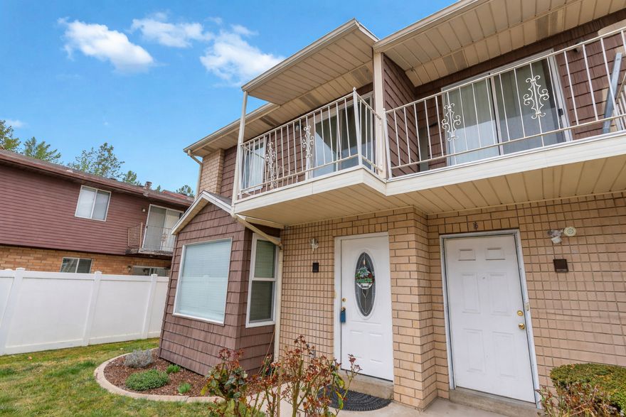 Fall in love with this charming end unit townhome! A great starter home complete with washer, dryer and refrigerator. 3 Bed, 2.5 bath townhome with a private fenced in yard, wood burning stove and large kitchen. Amazing location with impressive mountain views, a nearby park and the slate canyon hiking trails. Includes 2 covered parking spaces with a large driveway and plenty of guest street parking.    Square footage figures are provided as a courtesy estimate only and were obtained from county records.  Buyer is advised to obtain an independent measurement.