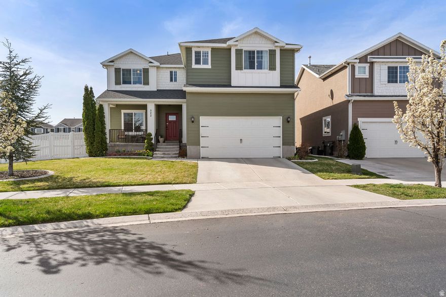 Welcome to this beautifully upgraded home situated on a large, fully landscaped and fenced corner lot-perfect for both  entertaining and everyday living. From the moment you arrive, you'll appreciate the curb appeal and thoughtful details  throughout. The finished basement offers additional living space ideal for a rec room, home gym, theater room, or guest suite.  Step outside to your private backyard oasis, complete with an included gazebo and in-ground trampoline, making it ready for  summer fun from day one. The home is situated in a convenient location close to biking trails, freeway access, the local  elementary school, and city parks. Don't miss this exceptional opportunity! Square footage figures are provided as a courtesy  estimate only and were obtained from county records. Buyer is advised to obtain an independent measurement.