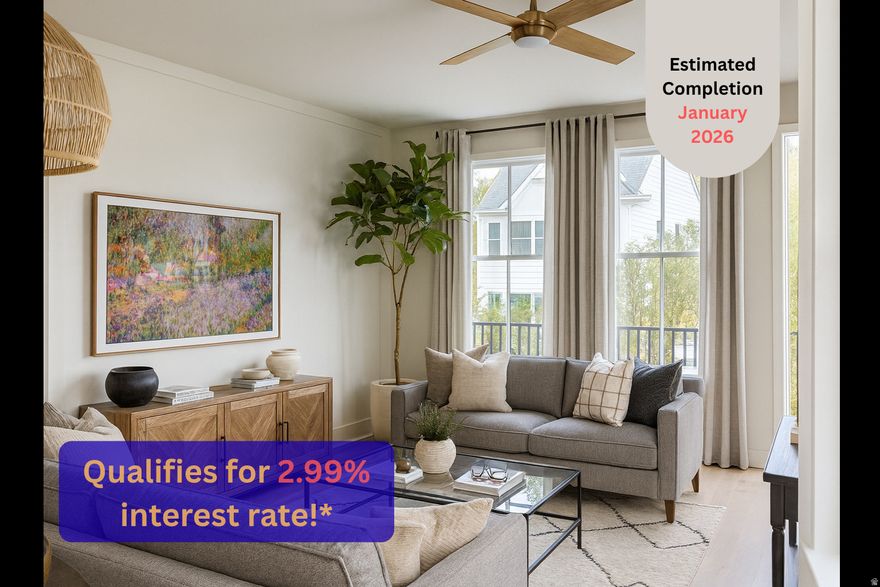 ASK HOW THIS HOME MAY QUALIFY FOR RATES AS LOW AS 2.99% (**preferred lender incentive, restrictions apply). ONE OF THE LAST CHANCES TO OWN IN LOWER DAYBREAK. A new upscale home in the heart of Daybreak by downtown Daybreak, just steps from Utah's first sports and entertainment district, parks, TRAX, Oquirrh Lake, and Soda Row. This desirable home features: corner homesite, long driveway, front yard and side yard (could add 6' privacy fence to side yard and have about 12' x 32' of enclosed yard), tall ceilings throughout, mountain views, 3rd floor gameroom/bonus room, office/retreat space, EV-ready outlet, and professionally designed finishes. Too many features to list! Estimated completion January 2026. Call today to schedule your private showing. (Finishes pictures shown is of the "virtual model home" of this floorplan, not of actual home. Design board of actual finish shown in pictures list)