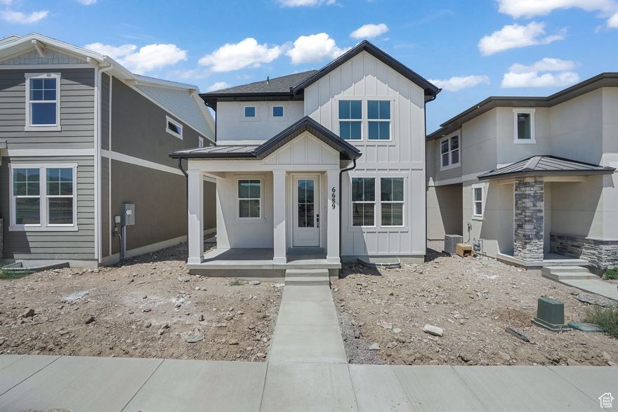 *** 4.99% Fixed Interest Rate when using the preferred lender! *** Move-In Ready! Welcome to Joshua Tree! Our brand new community located in Herriman! Maintenance FREE Living! The Charlotte plan is a 3 bedroom home that comes with designer cabinets, Gas Fireplace, laminate flooring, quartz countertops, incredible primary suite with a massive walk-in closet, smart home system, and a spacious, open floorplan. This home also features a Farmhouse elevation, a landscaped front and back yard with a fence, a 2-car garage with 3rd car parking, a covered patio with a private yard, and an upstairs loft. Come see why the Charlotte at Joshua Tree is the ideal place to call home.