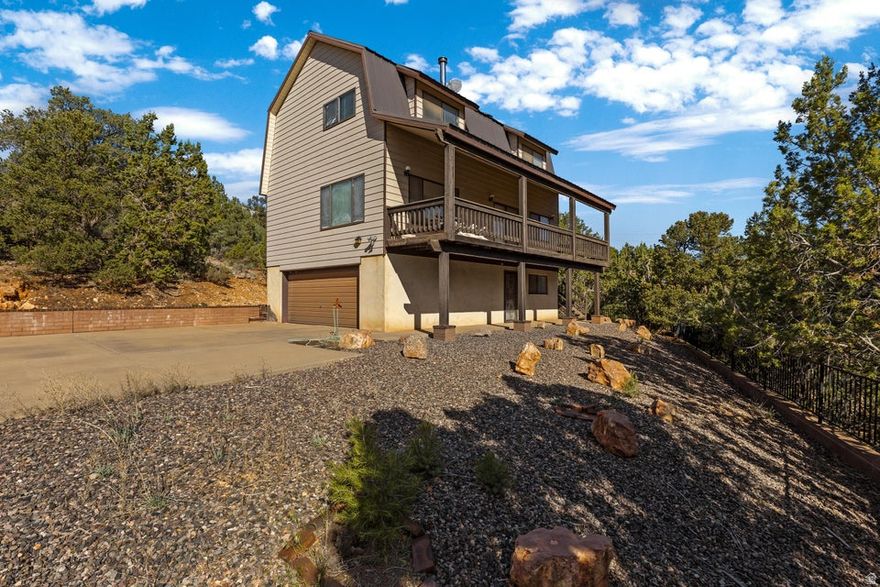 Your beautiful mountain cabin is ready. Enjoy the most beautiful views of Pine Valley Mountain in the morning, mid day, and evening sitting on the covered deck enjoying the cool weather during the hot summer months. Don't be surprised to see deer on your property. Built in 1988, owned by one family as a vacation property, 1,728 sqft, with 4 beds, 2 full baths and a half bath. Comes with an attached 2 car garage with a small workshop area in the garage. Comes with two lots each 0.45 acre in size totaling 0.90acre. Each lot has its own parcel number. Only 30 minutes from St. George and only 2 hours from Las Vegas. Make great memories with your family and friends. Enjoy a cabin getaway from the city life. Close to reservoirs for fishing, outdoor fun. Sold as is. Schedule your showing today!