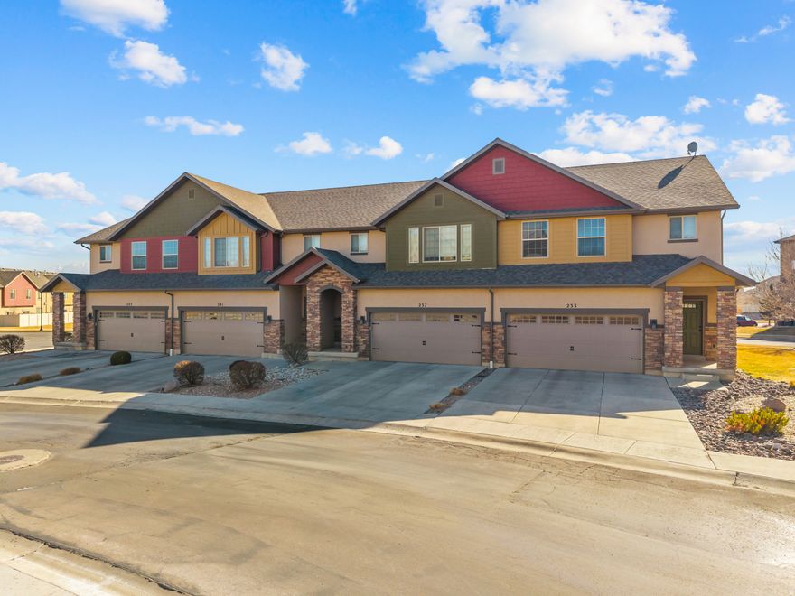 Welcome to this charming, and well cared for, 3 bedroom, 2.5 bath, townhome located in the desirable Cove community of Saratoga Springs. Offering 1,860 sq ft of living space across two levels, this home features a functional and inviting layout with vaulted ceilings, abundant natural light, and comfortable gathering spaces. The main level boasts beautiful flooring, includes a bright family room, kitchen with included appliances and dining area. Upstairs you'll find all three bedrooms, including a spacious primary suite with walk-in closet and private bath, along with the laundry and maintenance room. Enjoy outdoor living with pet friendly turf, patio and open porch - perfect for relaxing or entertaining. The home includes central air, gas heating, double-pane windows, and durable finishes throughout. Parking is easy with a built-in 2 car garage and additional guest parking nearby. The community is professionally managed by FCS Community Management and offers amenities including a pool, clubhouse, fitness room, playgrounds, trails, barbecue areas, and pet-friendly policies, along with snow removal, water, sewer, and exterior maintenance-providing a low-maintenance lifestyle. Located in the Alpine School District, near schools, shopping, commuter routes and the Jordan River Trail. Schedule your showing today! Buyer is advised to obtain an independent measurement.