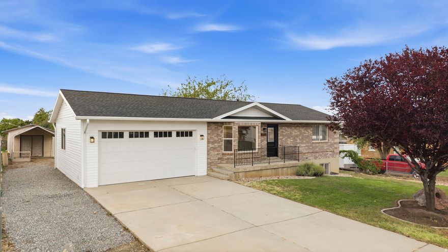 Beautifully renovated home with fully finished basement * New flooring, paint, cabinets, granite countertops, lighting, fixtures, doors, trim, and finishes throughout * New roof * New garage door * Big master closet and lots of storage throughout including cold storage * Fully fenced front and back yard * Large shed/workshop with built-in shelving in the backyard along with covered carport * Quiet neighborhood with beautiful mountain views * Located in the Salem Hills High School boundary *