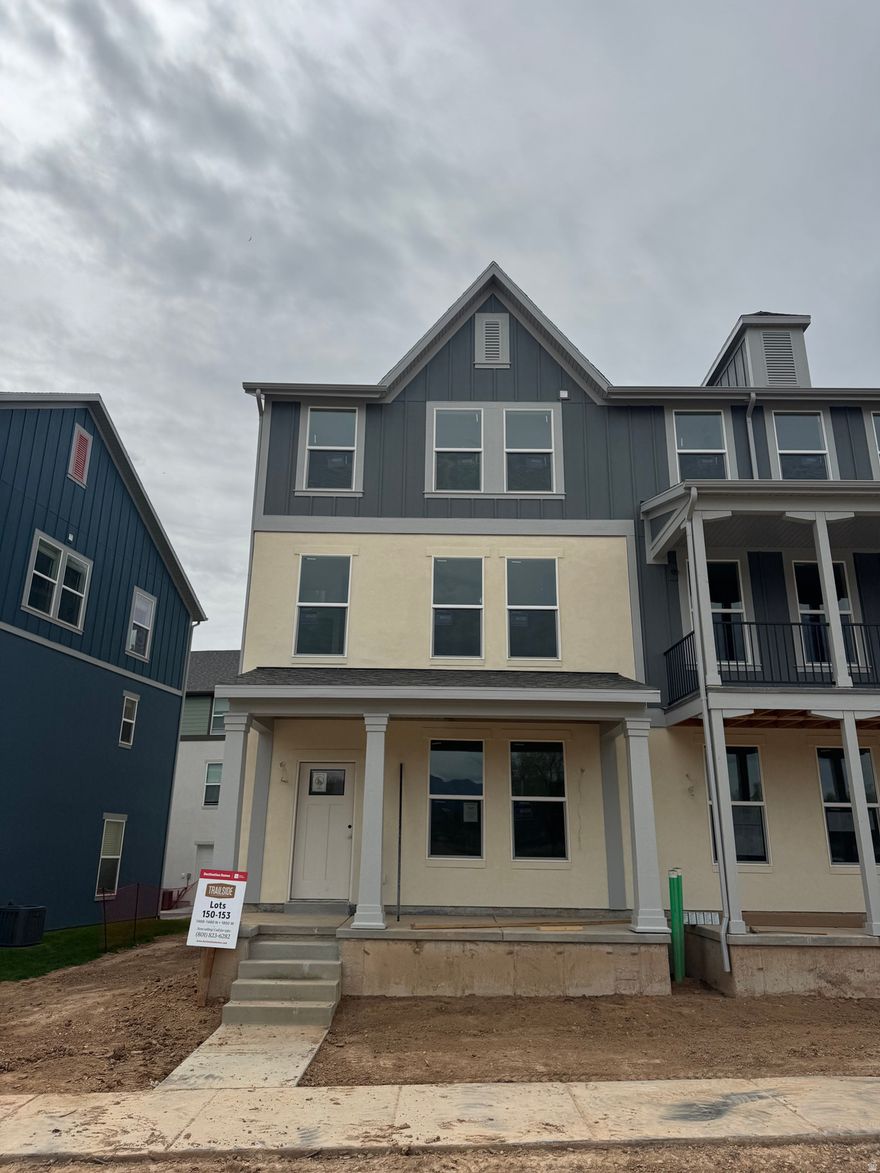 Oakridge floor plan in the Trailside community. Primary Suite with double sinks, walk-in closet. Gourmet kitchen with upgraded cabinets, quartz countertops and stainless steel appliances. Flex room on main level could be 4th bedroom or home office. Trailside community features a hammock park, playground, Paw Park, bike and walking trials! Visit our model home at 1833 W 1150 N, Layton, UT 84041 Mon-Sat, 11 AM - 6 PM.