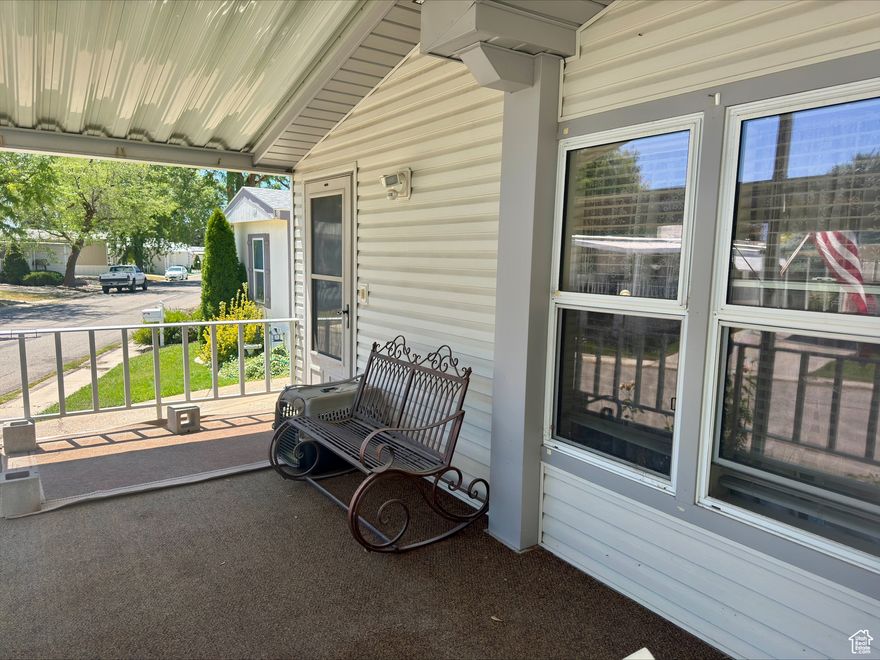 Welcome to your next chapter in this charming 3-bedroom, 2-bath modular home located in a peaceful 55+ community! With 1,120 sq ft of well-designed living space, , this home offers comfort and convenience at every turn. You'll love the brand-new vinyl flooring in main living areas, adding a fresh, modern touch. Enjoy relaxing mornings and quiet evenings on the spacious covered deck and custom built aluminum ramp. Community amenities include a sparkling pool, ideal for summer days, and a friendly neighborhood atmosphere. Come see how easy and enjoyable senior living can be! Allow a 2 hour notice for all showings.