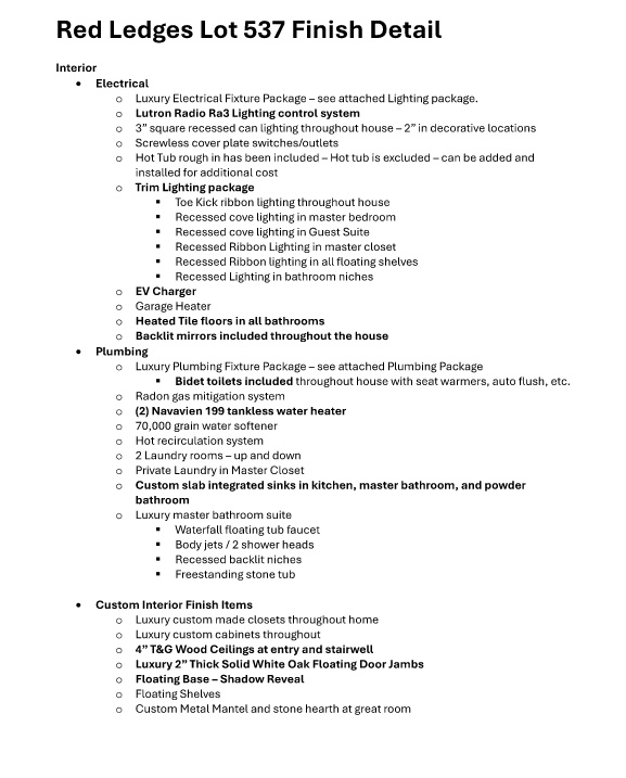 RED LEDGES - Residential