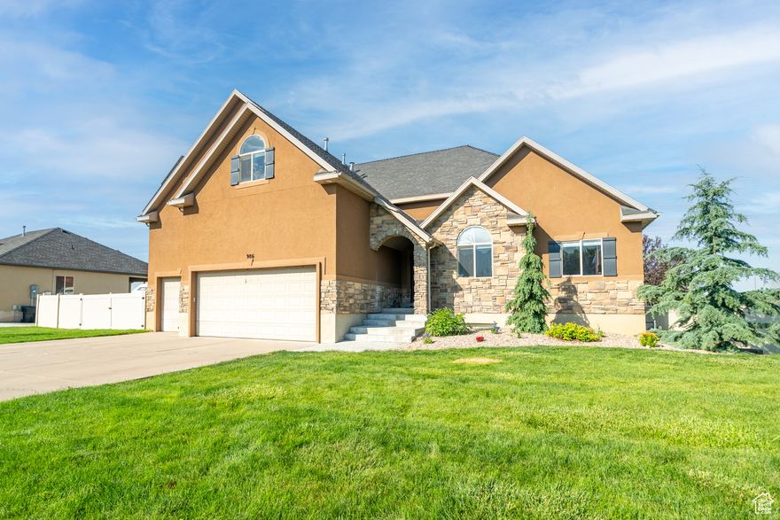 Spacious 8 bed, 5 bath home in West Kaysville with a newly finished walkout basement-ideal for a mother-in-law setup. Recent updates include paint, carpet, and laminate flooring all within the last 5 years. Features a beautifully remodeled kitchen with professional-grade appliances, LVP flooring, paid off solar panels, and fresh finishes throughout. Enjoy an awesome deck, swing set, and in-ground trampoline on a .31-acre lot. Located in a fantastic neighborhood with top schools and low HOA. Roomy, updated, and ready for new owners!  Square footage figures are provided as a courtesy estimate only and were obtained from previous listing.  Buyer is advised to obtain an independent measurement.