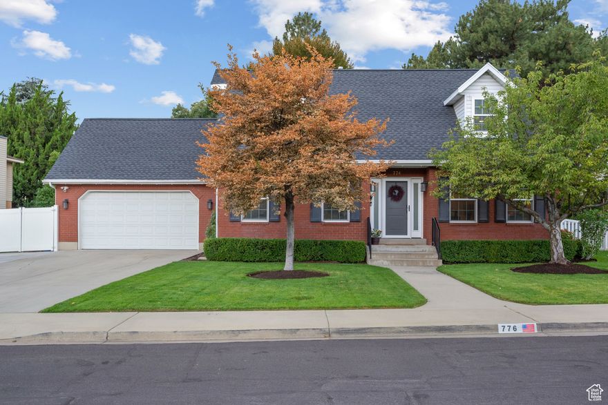 This beautifully updated red brick Cape Cod-style home sits on a quiet street in an established Southeast Orem neighborhood and offers a perfect blend of classic charm and modern upgrades. With great curb appeal and a meticulously landscaped yard, this home is warm, inviting, and move-in ready. Inside, the layout is bright and cheerful, with tasteful updates throughout. In 2024, the home received new insulation, energy-efficient windows, and exterior doors for enhanced comfort and efficiency. The remodeled kitchen features solid soapstone countertops and modern cabinetry, and the cozy wood stove-complete with soapstone surround, cooktop, and baking oven-adds both functionality and charm. Single-level living is available with a spacious bedroom on the main floor that includes a walk-in closet and full bathroom. Upstairs, you'll find an extra-large master suite with a sitting room, walk-in closet, and private bathroom-ideal for added comfort and privacy. Step outside to enjoy the private, fully fenced backyard with spacious patio, several mature fruit trees, and garden beds. You'll also find a powered 220 sq. ft. shed, greenhouse, and a chicken coop, making this property ideal for hobbyists, gardeners, or anyone interested in a more self-sufficient lifestyle. Discreetly placed solar panels on the back of the home are fully paid off, helping reduce utility costs with no additional lease or financing. The system includes battery backup capable of running the home off-grid. There's also extended RV parking with double gates, offering plenty of space for vehicles, trailers, or outdoor equipment. This home is located near Scera Park, Costco, and multiple shopping centers. It's within walking distance to local schools and just a short, distance to I-15-offering both convenience and a strong sense of community. Whether you're looking for comfort, sustainability, or charm, this home truly has it all. Come see it for yourself-schedule a showing today!