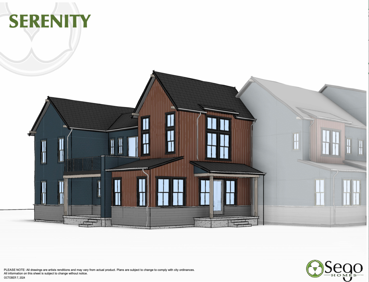 Serenity Floorplan (End Unit) in Building 1 - Estimated Completion Fall 2025. Model Home Hours: Monday - Saturday 10-6pm. Model Address 7143 S Ramble Road West Jordan, UT, 84081 Come and visit to take a tour of our new Sunrise Collection in Terraine.