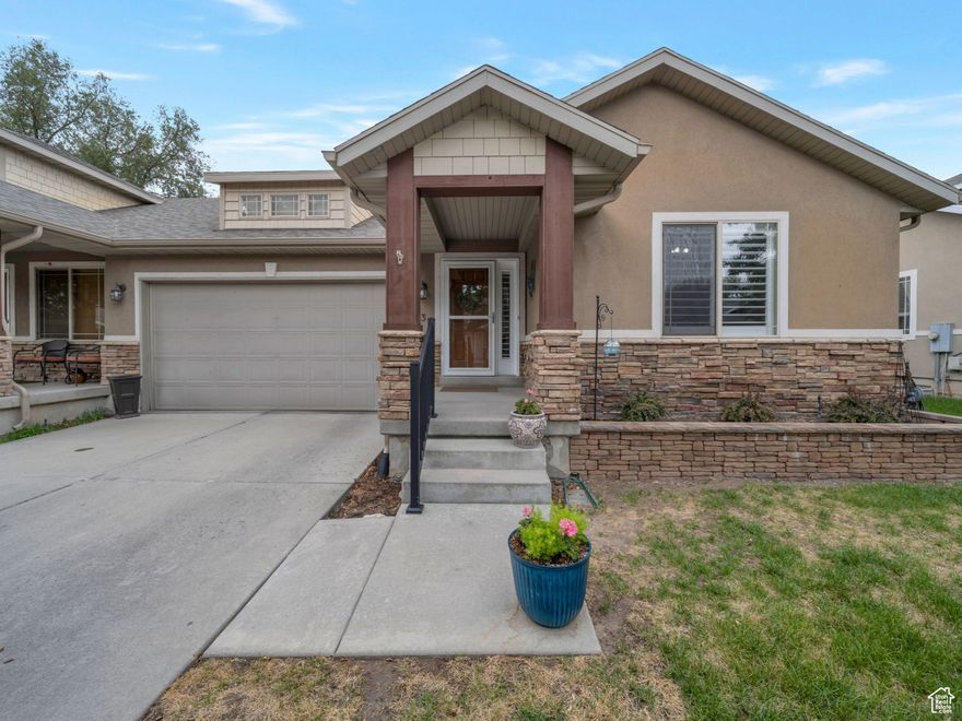 Immaculate, move-in ready, main floor living with finished full basement including full kitchen. Main level has been completely updated featuring laminate flooring with new carpet in two bedrooms & tile in two bathrooms. Lush white laminate cabinets, quartz countertops, stainless steel appliances, featuring a gas cooktop & electric range are a welcoming focal point. Large primary suite features walk-in closet & inviting double-sized walk-in shower. Enjoy privacy in enclosed back yard & patio. New HVAC system & heat pump 2021. Water heater 2023. New roof 2021 ($2000 remaining on assessment due April 2026).Property is conveniently located to entertainment, dining & shopping.