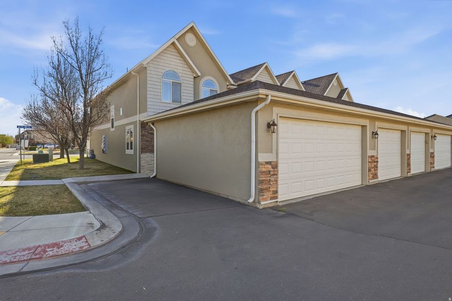 Open House Saturday 3/21, 10am - 12pm.   Turnkey, stylish, and perfectly located, this end unit townhome in the heart of Lehi checks all the boxes!  Recently updated with new LVP flooring, granite countertops, fresh paint, lighting and plumbing fixtures throughout. The open concept layout is filled with natural light, creating a bright and inviting atmosphere. Enjoy the added privacy of an end unit, a spacious 2-car garage, and low-maintenance living with community amenities including a park and playground. Just minutes from Main Street, shopping, dining, and commuter routes, this is one you don't want to miss!