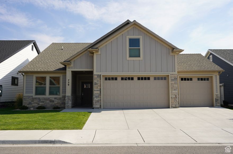 Charming Patio Home in 55+ Community with Mountain Views. This home offers comfort, convenience with all the modern amenities.   Equipped with an on-demand water heater-GENERAC 14kw on demand generator-epoxy garage floor-electric car charger in the garage. Master bath offers heated floors for comfort during cooler months. Yard care and snow removal provided by HOA.  Just minutes from 1-15 for easy access to shopping, dining, and medical facilities. This home offers the perfect blend of tranquility and modern living. Come experience the lifestyle you deserve!
