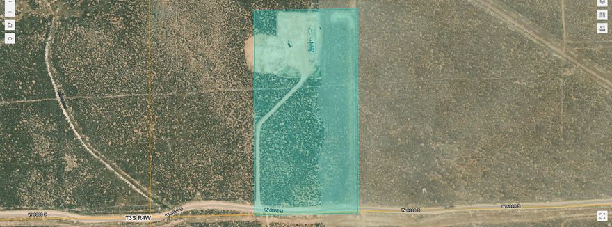 20 acres on the Blue Bench, north of Duchesne. Property has frontage on the 6000 S county road. There is an oil location on the north end of the property. Flat and sage brush covered. No trees.