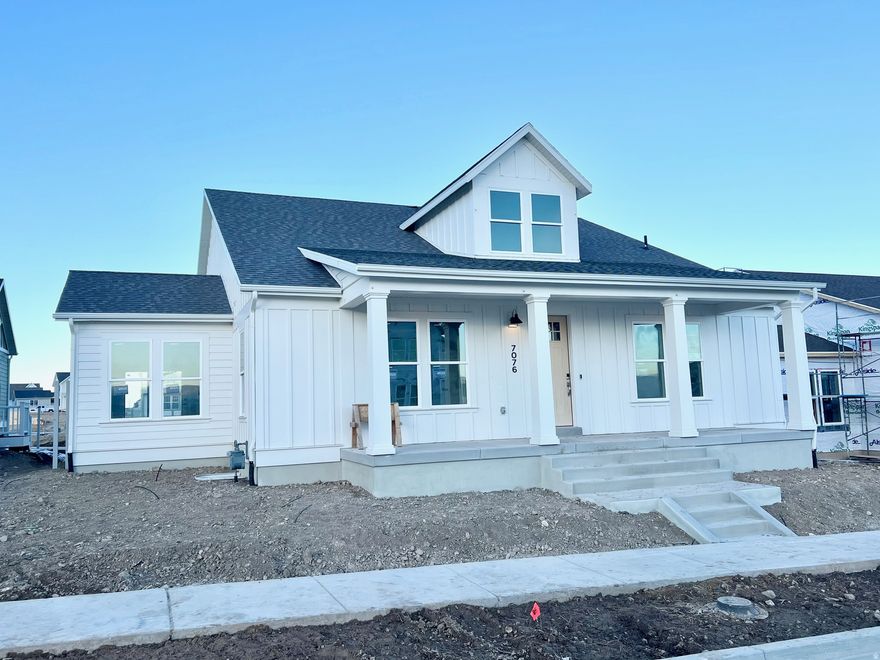 This new home is under construction with an estimated completion in February 2026. Located in Daybreaks Cascade Village, within walking distance of parks and the new Watercourse. This home features a gourmet kitchen and open floor plan.