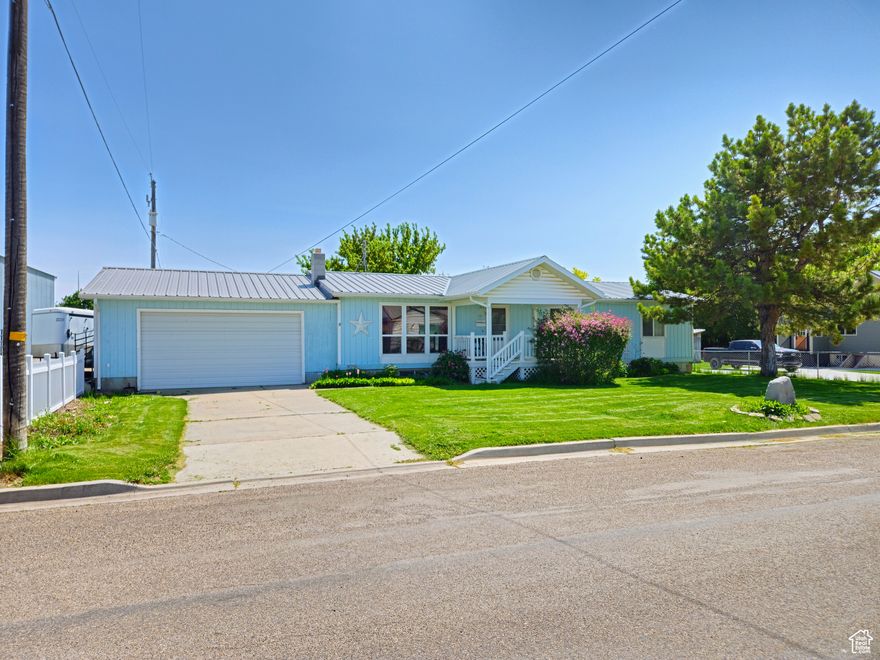 Spacious 6 bedroom 3 bathroom home on the outskirts of Montpelier Idaho. Huge .32 acre lot with mature apple trees, flowers and bushes. Yard also has a full sprinkler system. Main level of the home has new windows, and most of the flooring is new. 3 big bedrooms with a master bedroom.  Kitchen has new flooring, cabinets and appliances included. Just off the kitchen is a main level laundry and vast food pantry.  Basement has a sizeable family room, craft room and lots of storage. Basement boasts 3 more bedrooms and a bathroom.  Lots of storage space in the basement and 2 car garage.  Contact the listing agent to schedule your showings