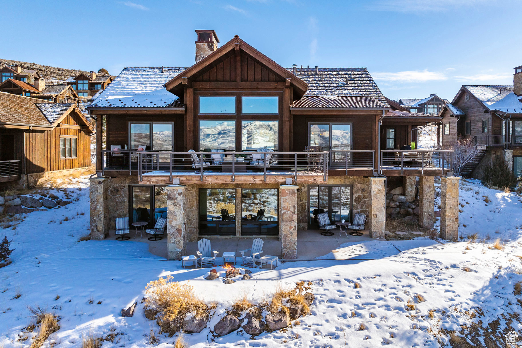 With west-facing views of Deer Valley square in front of the Jordanelle Reservoir, this cabin's prime location provides incredible, panoramic scenery year round. Conveniently located within walking distance of the newly built state-of-the-art golf clubhouse, new owners can begin their round of golf on the world class Rees Jones course with ease. Enjoy use of The Barn's amenities including a 75-foot pool, hot tub, and waterslide. The Barn also features a pizzeria, ice cream parlor, smoothie bar, pickleball, tennis, paddle tennis courts, gym, and spa with a wellness center that offers a full-treatment menu for the ultimate in relaxation. Victory Ranch Club also offers year-round outdoor recreational amenities that include 5 stand shooting, a zipline, upland bird hunting, multiple ponds for paddle boarding, mountain biking, archery, yurts, and your private stretch of the Upper Provo River for fly fishing. Winter activities include cross country skiing, snowmobiling, off site heli-skiing and snowshoeing in the pristine 5,000 acres of backcountry. Take advantage of all of this and more on the most prime view row in the community.