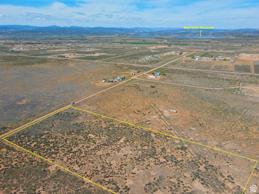 10 Acres with Stunning Valley Views  No HOA & Endless Possibilities! Discover the perfect blend of freedom, adventure, and potential with this spacious 10-acre property, ideally situated with panoramic views of the valley. Whether you're seeking a smart investment or the ideal site for your future home, this property checks all the boxes. With no HOA restrictions, you have the freedom to enjoy the land your way-set up a tent for weekend camping, bring your RV and off-road toys, or start planning your dream build. Located just minutes from Starvation Reservoir and conveniently close to town for gas, groceries, and essentials, it's a rare mix of seclusion and accessibility. Power & Culinary Water Nearby (Not yet connected)  No HOA  Camp, RV, or Build Freely  Outdoor Recreation at Your Fingertips Utilities are available nearby, with access to power and culinary water-giving you a head start on future development. Buyers are advised to verify all utility and property information with county records. Whether you're looking to build, camp, or hold as a long-term investment, this beautiful 10-acre parcel offers unlimited potential and unbeatable views.