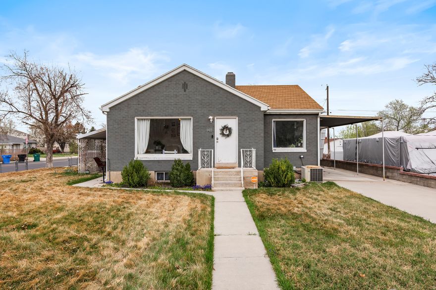 Charming and cozy home in a great Orem location! Located just off Center Street and near the Orem Rec Center. Enjoy quick access to shopping, dining, and outdoor adventures, with Provo Canyon and world-class skiing just minutes away. Inside, you'll find stylish updates including LVP flooring and a warm, welcoming vibe throughout. The home features a basement kitchen and a separate side entrance, offering excellent potential for an ADU or multi-generational living. Complete with a spacious 2-car garage and workshop, this cute and well-cared-for home is a must-see. Come tour it today! Square footage figures are provided as a courtesy estimate only and were obtained from county records.  Buyer is advised to obtain an independent measurement. Some images may be digitally enhanced or AI-altered and are for illustrative purposes only.