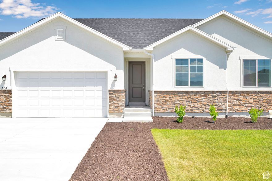 Rates as low as 3.75% FHA/VA with our preferred Lender Restrictions apply ask for details!  The ranch-style Decker plan offers an inviting and functional layout designed for modern living. Highlights include a dedicated computer space off the kitchen, a spacious great room, and an impressive corner kitchen featuring a generous walk-in pantry, a center island, and a stunning sunroom. Expansive windows flood the home with natural light, creating an airy, open feel while providing beautiful views throughout the day. The elegant owner's suite boasts a luxurious oversized shower, dual sinks, and a spacious walk-in closet. A generously sized second bedroom and full bath make this home ideal for family or guests. For those looking to personalize their space, abundant options are available-including a gourmet kitchen upgrade with a gas cooktop and double wall ovens-allowing you to truly make this home your own. Buyer is advised to obtain an independent measurement. Taxes are an estimate.