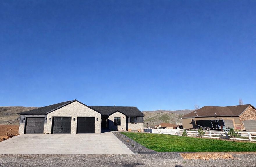 Welcome to beautiful BIRDSEYE!!!!! This custom home features 4746 sqft, 3 bedrooms, 2 full bath, 4 car 1400 sqft garage, RV storage, and .91 acres. MAIN LEVEL- LVP on main level entry, kitchen, family room, formal room and hallways. The large kitchen features, walnut cabinets, stainless appliances, white quartz, gas range, very large pantry, and offset dining area. Vaulted ceilings, with a gorgeous zero clearance fireplace, panoramic sliding doors lead out to a covered deck. PRIMARY BEDROOM AND BATH- Spacious bedroom with vaults leads into a luxury hotel like bathroom. Two person deep air jets tub, walk in shower features 3 shower heads, custom tile, euro doors, and large vanity with double sinks. Walk in closet has custom cabinetry for everything you needs, has a door to the main level laundry. BASEMENT- Potential 2 more bedrooms, full bath, exercise room, family room, storage, walkout to backyard, EXTRAS- 2x6 exterior walls, premier insulation package with 2" spray foam and max R value in walls and ceilings, 220 plugs for RV, in garage for welder, and on back of house for hot tub, recirc hot water line, tankless water system, 2 stage upgraded AC and heating system, power shades in dining room and master bathroom, hot/cold water line in garage, jellyfish lighting, and upgraded waterproof and pet proof carpet.