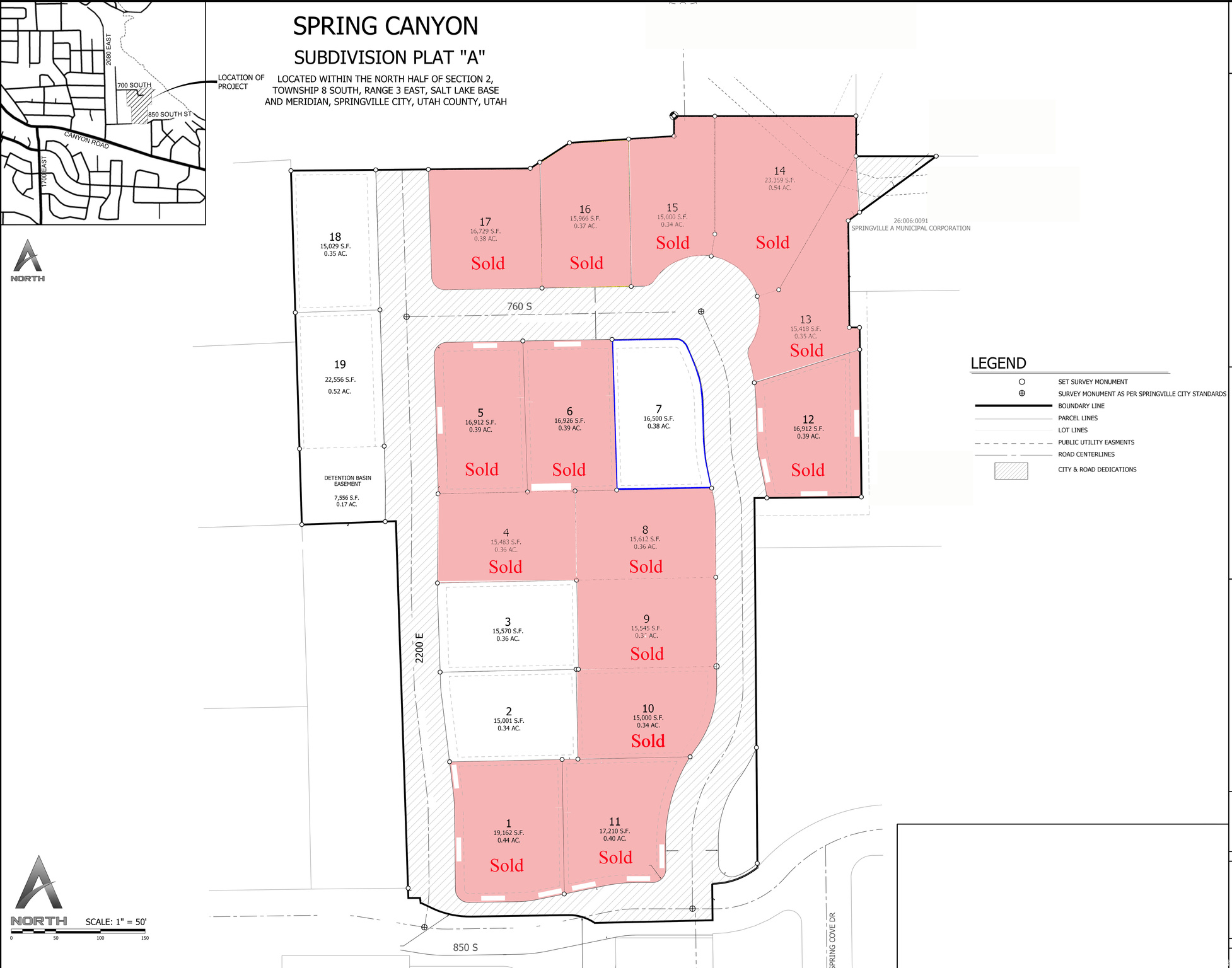 SPRING CANYON SUBDIVISION - Land