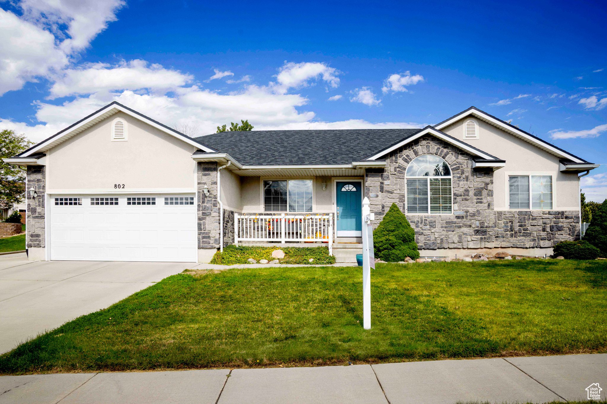 6 Bed / 3 Bath Rambler in Prime Location! Centrally located between Salt Lake City and Provo, minutes from I-15. Walking distance to Jordan River Parkway trails and parks. Close to shopping, dining and Riverton pool, park, and golf course. The open-concept main floor features a living and family room with vaulted ceilings and a beautifully updated kitchen with quartz countertops, contrasting white and black cabinetry, tile backsplash, semi-formal dining area, and a bar. The primary suite offers vaulted ceilings, a bay window, and a walk-in closet. The primary bathroom features a jetted soaker tub and separate shower. Two additional bedrooms and a full bath complete the main level. The fully finished basement adds three more bedrooms, a full bathroom, a spacious family room, and ample storage. Recent updates include a brand new roof in spring of 2025, new kitchen backsplash Sept. 2025, newer AC, and updated kitchen cabinets, quartz countertops, paint and carpet in 2021. Enjoy outdoor living in the large yard with a covered patio and a vegetable garden-perfect for entertaining or relaxing.