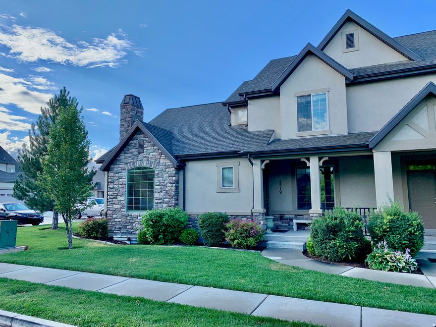Welcome to Coventry Townhomes in Highland, where space, comfort, and convenience come together in one of Utah County's most desirable communities. This beautiful 5 bedroom, 4 bathroom corner unit townhome offers approximately 3,800 square feet of living space, featuring some of the largest windows and yard options in the community. As a corner unit, the home enjoys extra natural light, added privacy, and expanded outdoor space. The open concept kitchen and family room create a bright, inviting space ideal for both entertaining and everyday living. The main floor primary suite offers convenience and comfort, while the upper level features three additional bedrooms and a full bathroom. The fully finished basement adds incredible versatility with a large family room, additional bedroom and bathroom, a two spacious additional rooms for possibilities of a dry salon, storage, work out room or other uses. Enjoy relaxing on your private back patio with generous yard space, perfect for entertaining or unwinding outdoors. The home is ideally located across from a park and splash pad and within close proximity to schools, grocery stores, restaurants, Alpine Country Club, Cedar Hills Golf Club, and more. A rare opportunity to enjoy spacious living in a prime Highland location with incredible convenience and community charm. Square footage figures are provided as a courtesy estimate only and were obtained from county. Buyer is advised to obtain an independent measurement. Buyer and Buyer's Agent to verify all information, which has been provided as a courtesy only. All information is deemed reliable but not guaranteed.
