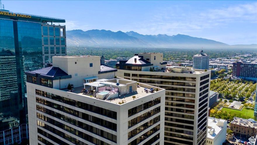 Live in luxury above the city in this pristine high-rise condo located in one of Salt Lake City's most sought-after communities.  Most aggressively priced unit! This condo offers new carpet, breathtaking mountain views and a lifestyle of comfort and convenience. Whether you're working from home, entertaining, or simply unwinding above the city, this condo delivers unmatched value, style and amenities. High-Speed Fiber Internet. Newly renovated pool, state-of-the-art gym, saunas, racquetball courts, rooftop lounge with hot tubs and BBQs, billiards room, library, party room/clubhouse. 24-hour monitored in-person security and an onsite property management. Don't miss the amazing views and amenities on the roof, including the party area and hot tubs overlooking the city.