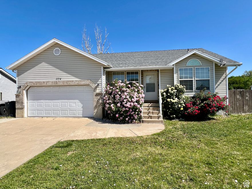 Charming updated 4-bed, 2-bath rambler in a quiet Clinton neighborhood! Located less than an eighth of a mile from Clinton Elementary for an easy, safe walk for families. Close to shopping, parks, and Hill AFB with easy access to I-15. Spacious quarter acre corner lot with a fully fenced in backyard, RV parking, and a large shed. Newer roof, HVAC, furnace, and a brand-new hot water heater. Don't miss this well-kept home in the highly rated Davis School District! Square footage figures are provided as a courtesy estimate only and were obtained from county records. Buyer is advised to obtain an independent measurement.