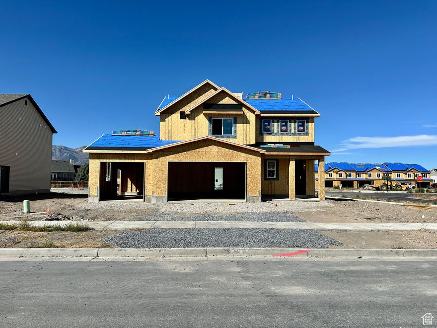 Welcome to the Stansbury floor plan-a stunning 2-story home with 3-car garage in Nibley's Firefly Estates Community. The main level boasts 9' ceilings and an open layout with luxury vinyl plank flooring throughout. In the kitchen, enjoy a butler's pantry, granite countertops, single-basin, stainless steel sink, and SW Alabaster cabinets to the ceiling with wood stained island. All bedrooms are located upstairs, along with nearby laundry room. The owner's suite features a tray ceiling, spacious walk-in closet, and beautiful bathroom with separate tub/shower. Estimated Completion: 12/1/2025 ***some images are of another home with the same floor plan