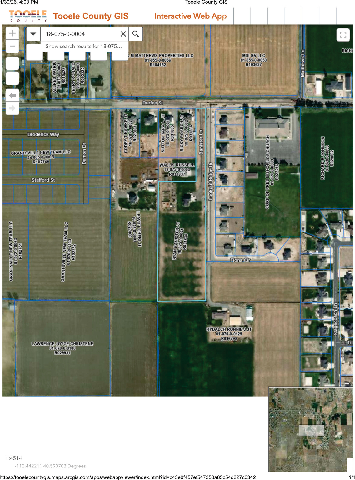 BANISTER MINOR SUBDIVISION - Residential