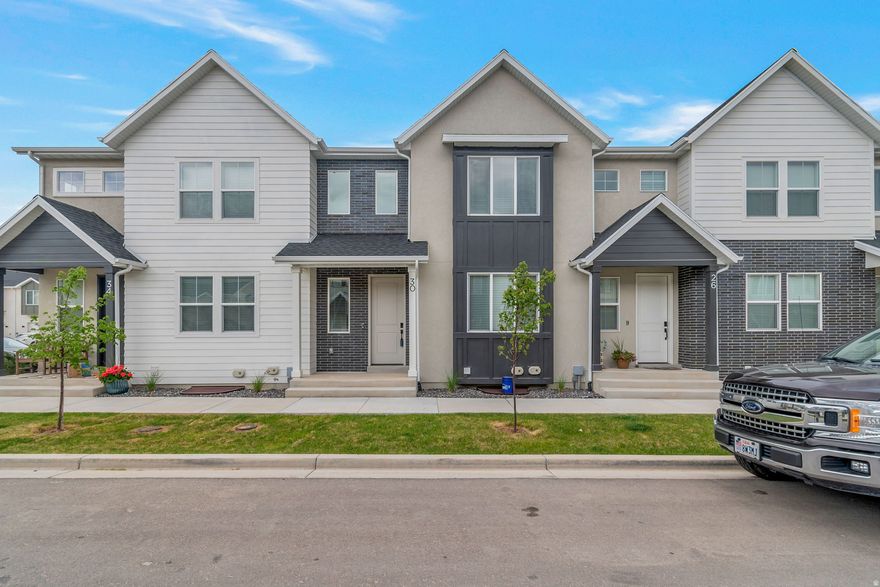 Are you looking for a brand new build, but want ALL appliances and blinds included? How about a fully finished basement and the garage already having an epoxy floor? This new home was just purchased by the first buyer 1 month ago! However plans have changed and this home can now be yours! Featuring an open floor plan with high ceilings, you will fall in love with the beautiful kitchen, pantry and giant island! Stainless steel appliances including a 5 burner gas range, built in microwave AND WASHER/DRYER are all INCLUDED. The primary suite includes a massive walk in closet and en-suite bathroom. Did you notice the laundry is on the upper floor near the bedrooms? Plus this home comes with so much storage! It has everything you need, and is located in a brand new community, tucked away but close to shopping districts, local eateries, golf courses and all the outdoor activities you can think of.  Minutes away from central Springville and Spanish Fork with quick freeway I-15 access. Schedule your appointment today!
