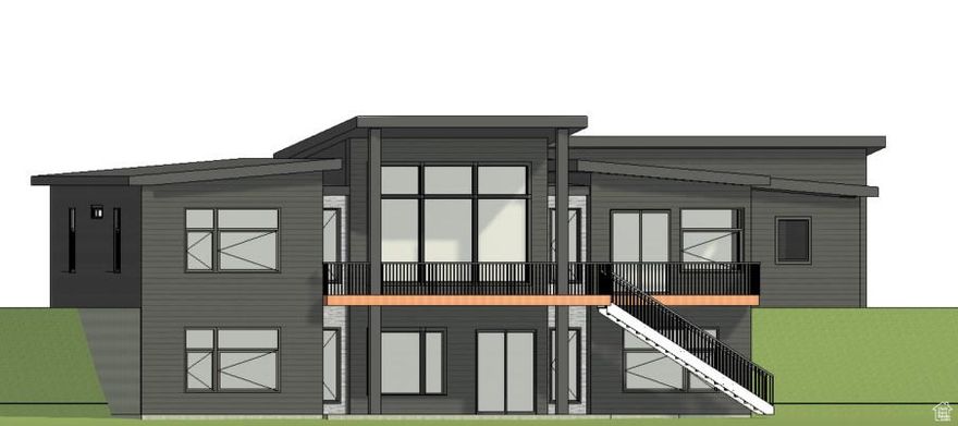 To be built. Mountain modern home in Garden City, UT. Incredible views of Bear Lake. Large oversized garage, large deck and 5 large bedrooms. This plan can be adjusted for added square feet and extra bedrooms if desired.  Construction planned to start spring of 2025 and complete spring of 2026.  High end finishes throughout including Andersen windows, 8ft interior solid core doors, custom cabinetry and more.