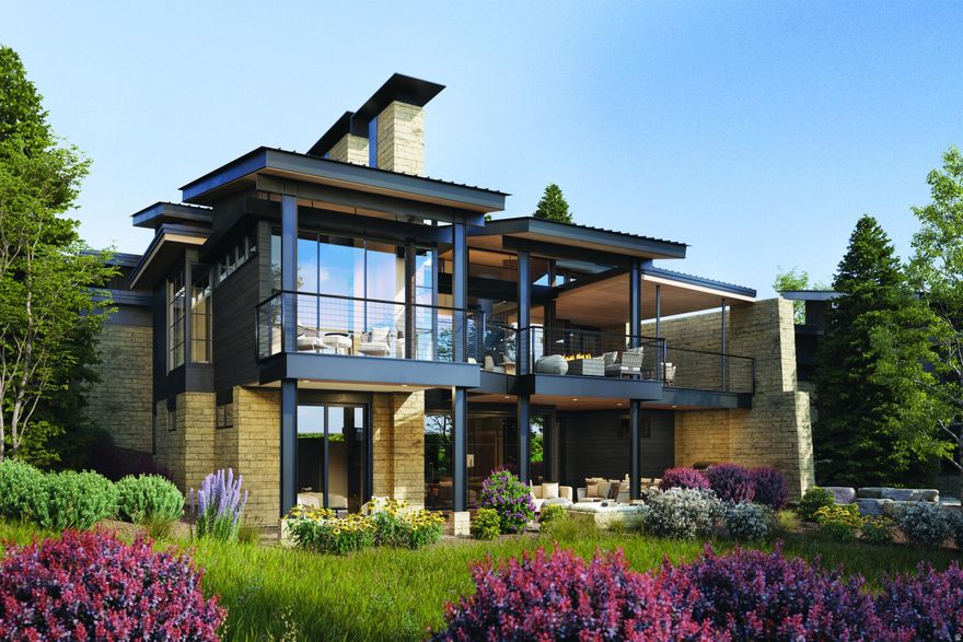 The Haven at Indi Ridge - Right-Side Home (Lot 19) is the signature design of the Indi Ridge collection, thoughtfully crafted with an attached style and a shared spine engineered so the connection is nearly invisible-giving each home its own sense of privacy and presence. Artfully composed of metal, glass, earth, and sky, these contemporary homes define Talisker Club luxury living. Designed by Cobus Van Den Berg and built by Ford Construction, with interiors by AMB Design, the Haven blends modern architecture with warmth, texture, and livability. Expansive windows frame the natural beauty of the Wasatch, while generous indoor and outdoor spaces provide ease and sophistication.  This left-side home offers a total of 7,346 SF. 4,948 SF of luxury living-2,151 SF on the main, 2,101 SF on the lower, and a 696 SF loft perfect for a den, home office, or workout space.  Enjoy dual covered decks (913 SF combined) for year-round use, featuring an outdoor fireplace on the upper and a hot tub on the lower. Ideal for year-round relaxation while taking in lake views, Deer Valley East ski run vistas, and Utah sunsets from the back deck  The 1,301-SF garage provides ample storage and the 3rd bay is suited for a Sprinter Van, Wake Boat or small RV.   Perched along the ridgeline near the entrance of Tuhaye, the home offers quick access to both Talisker Club amenities and downtown Park City, with ownership including Talisker Club's exclusive Four-Club /One Membership, connecting you to world-class recreation, lifestyle, and community in the Wasatch.