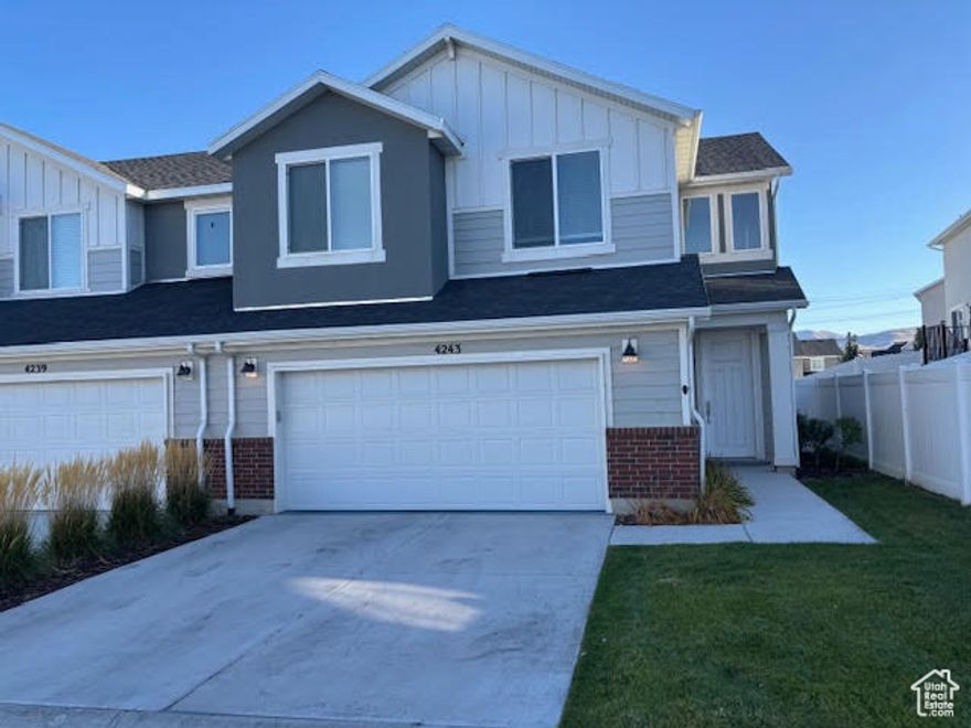 Located in a newer Riverton developement, nestled between Bangerter Hwy and Mountain View Corridor. Entertainment, dining, grocery shopping and home improvement is a short 5 minutes away from home. Western Springs Park (splash pad) located 3 minutes from home. Square footage figures are provided as a courtesy estimate only and were obtained from SLCo Assessors .  Buyer is advised to obtain an independent measurement.