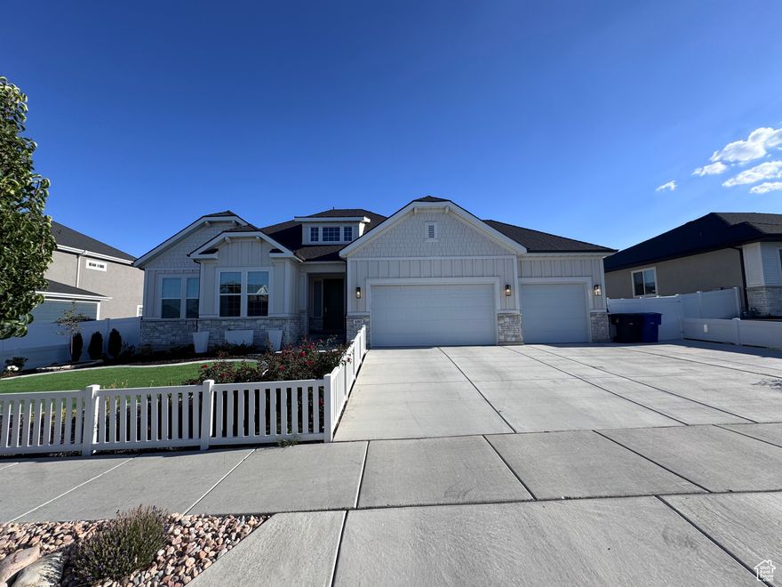 Fantastic home in a great neighborhood.  Home if fully finished and all the yard is xeriscaped.  The home has solar and it is owned by the sellers.  The home also has a passive radon system installed.  Also has a water softener and whole home Reverse osmosis system.  Large 3 car garage.  Modern lighted and accents make this home very beautiful and alluring.  Come bring the family to your new home.